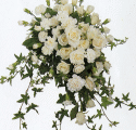 A bridal classic, the white rose is combined with a variety of favorite flowers to create a stunning selection of exquisite all-white bouquets.